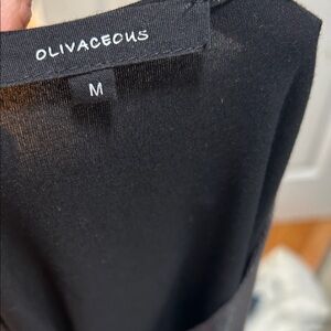 Olivaceous Black Sleek Dress Top